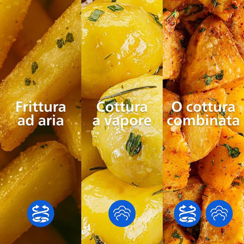 Immagine del prodotto PHILIPS - AIRFRYER SERIE 5000 DA 9.5L VAPORE, NA565/02-Inox