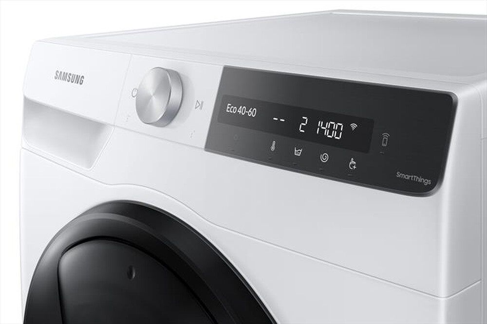 "SAMSUNG - Lavatrice WW90T754DBT/S3 ULTRAWASH AI CONTROL 9Kg-BIANCO CON OBLO' Shiny Black"