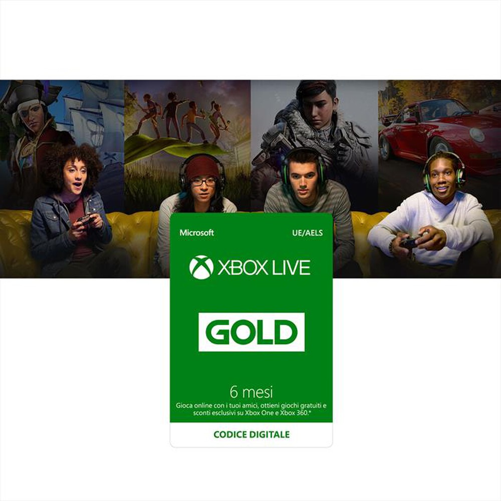 "MICROSOFT - Xbox Gold 6 mesi"