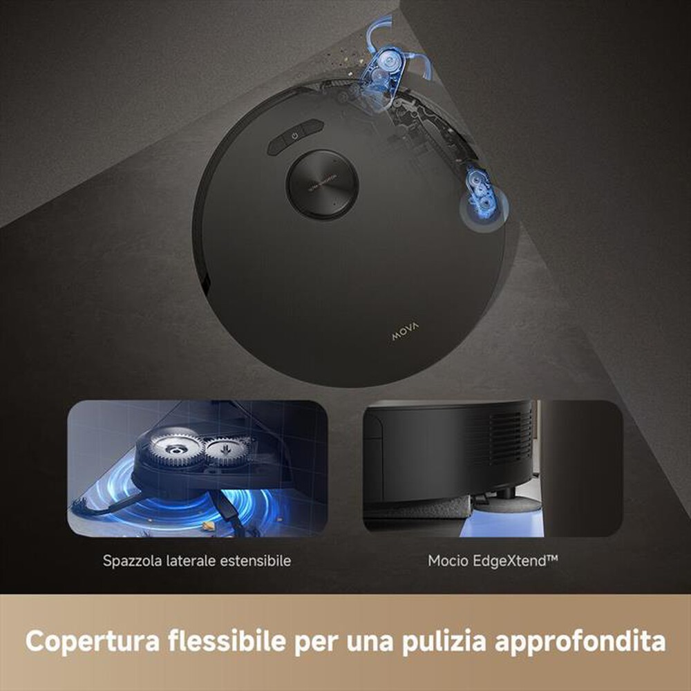 "MOVA - Robot 2in1 con AI Z50VIMULTRA-Nero / Oro"