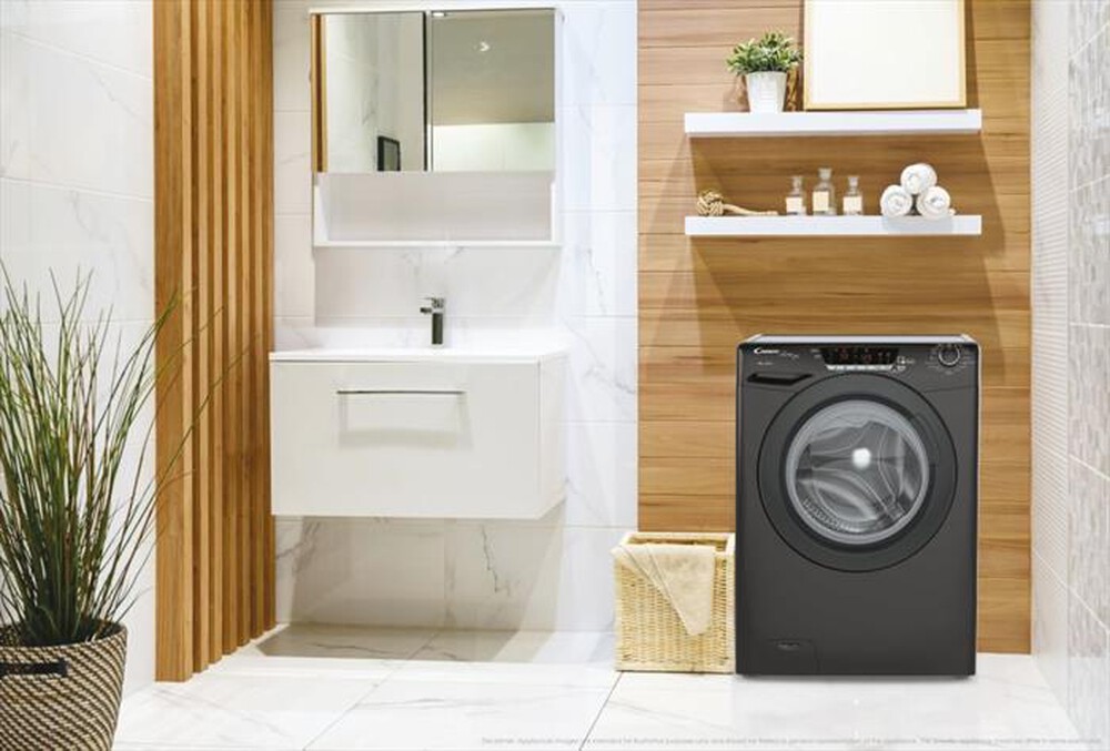 "CANDY - Lavatrice HES14124TWMBB5-S 12 Kg Classe A-Black"