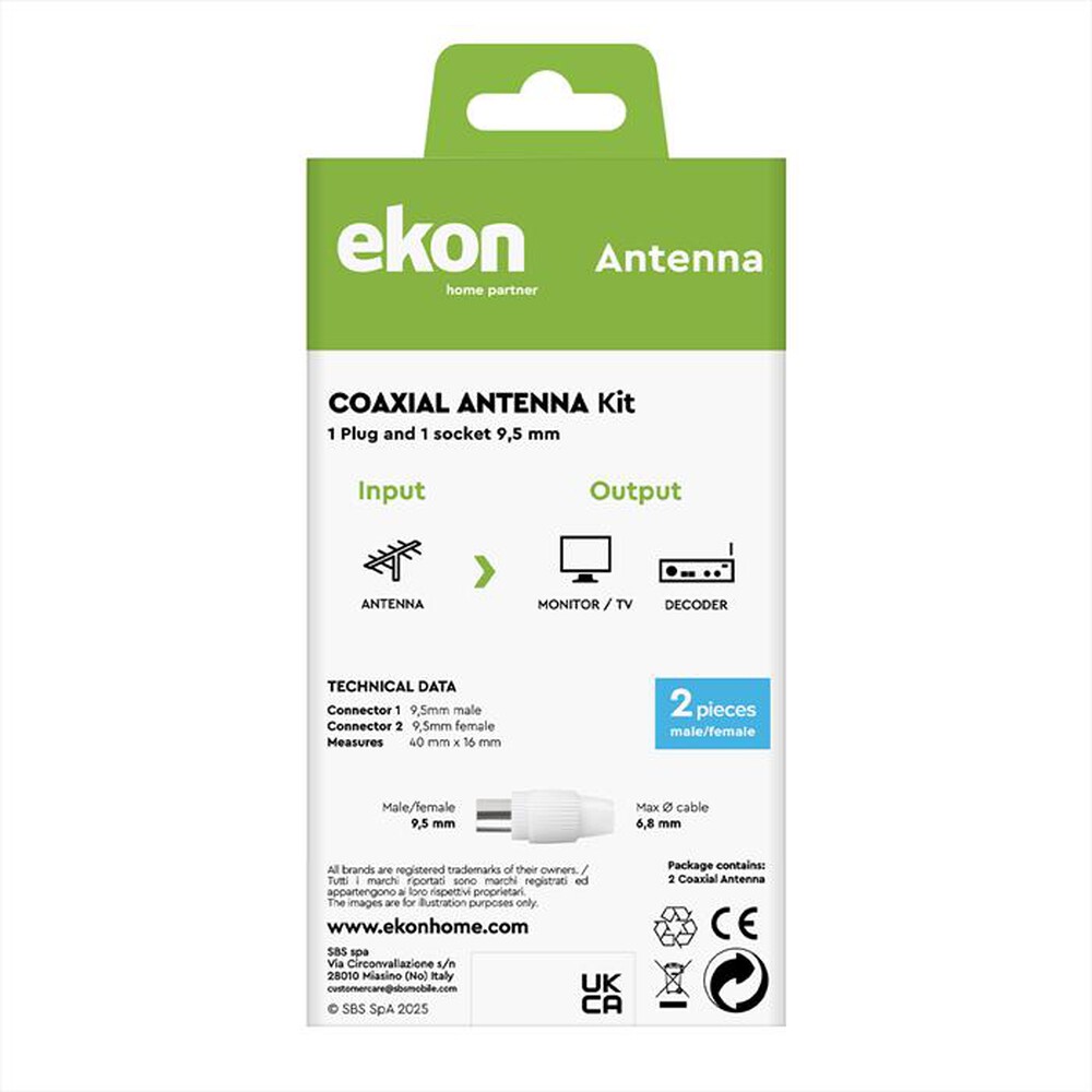 Immagine del prodotto SBS - ECANKITSOCPLUG