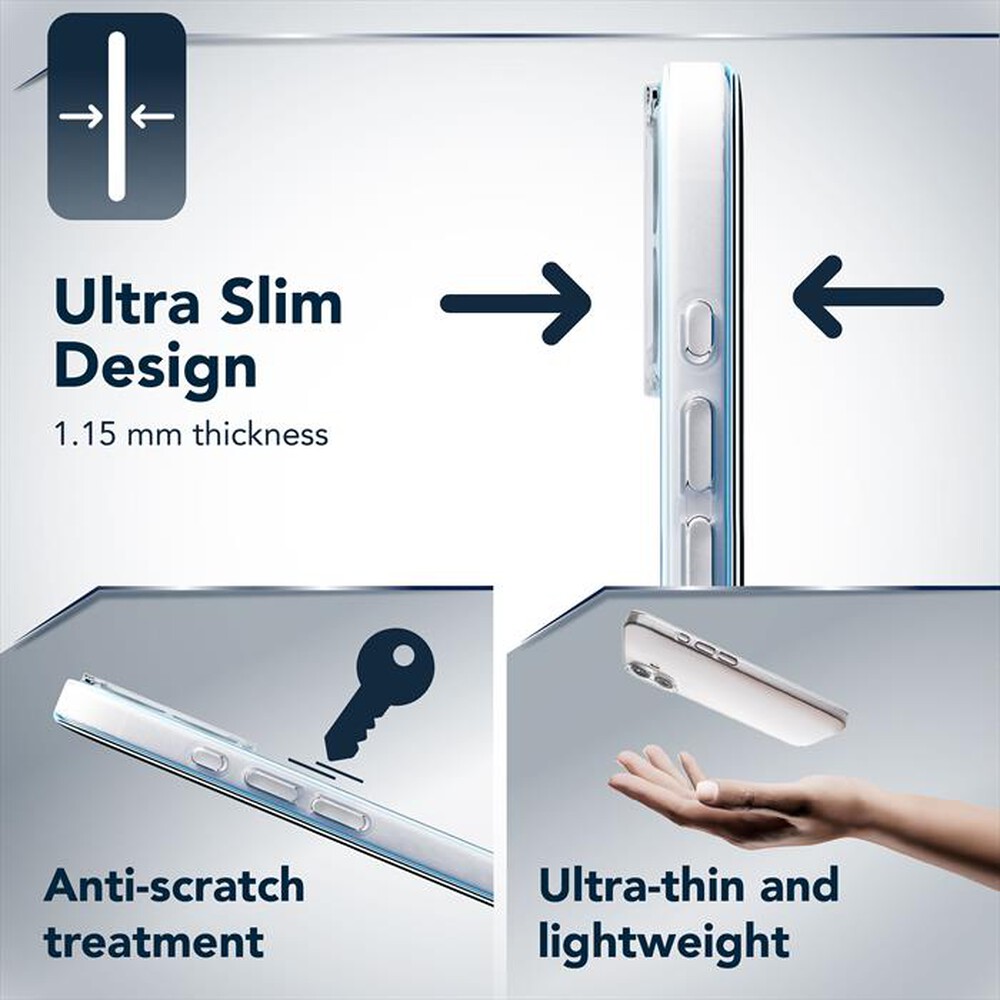 Immagine del prodotto CELLULARLINE - Cover ULTRA SLIM per IPHONE 17-Trasparente