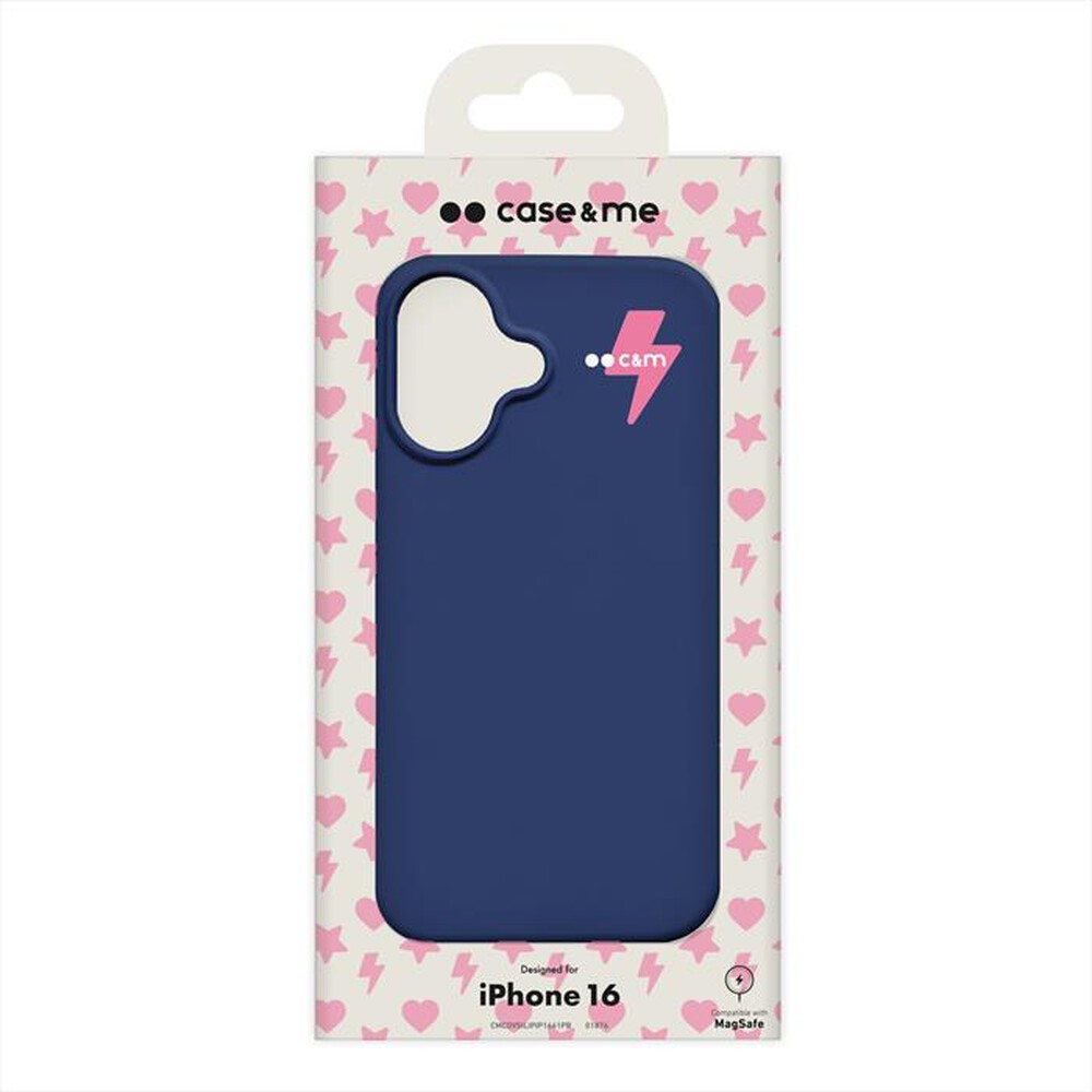 Immagine del prodotto CASEME - Cover silicone magsafe iPhone 16 flash 3d-Blu