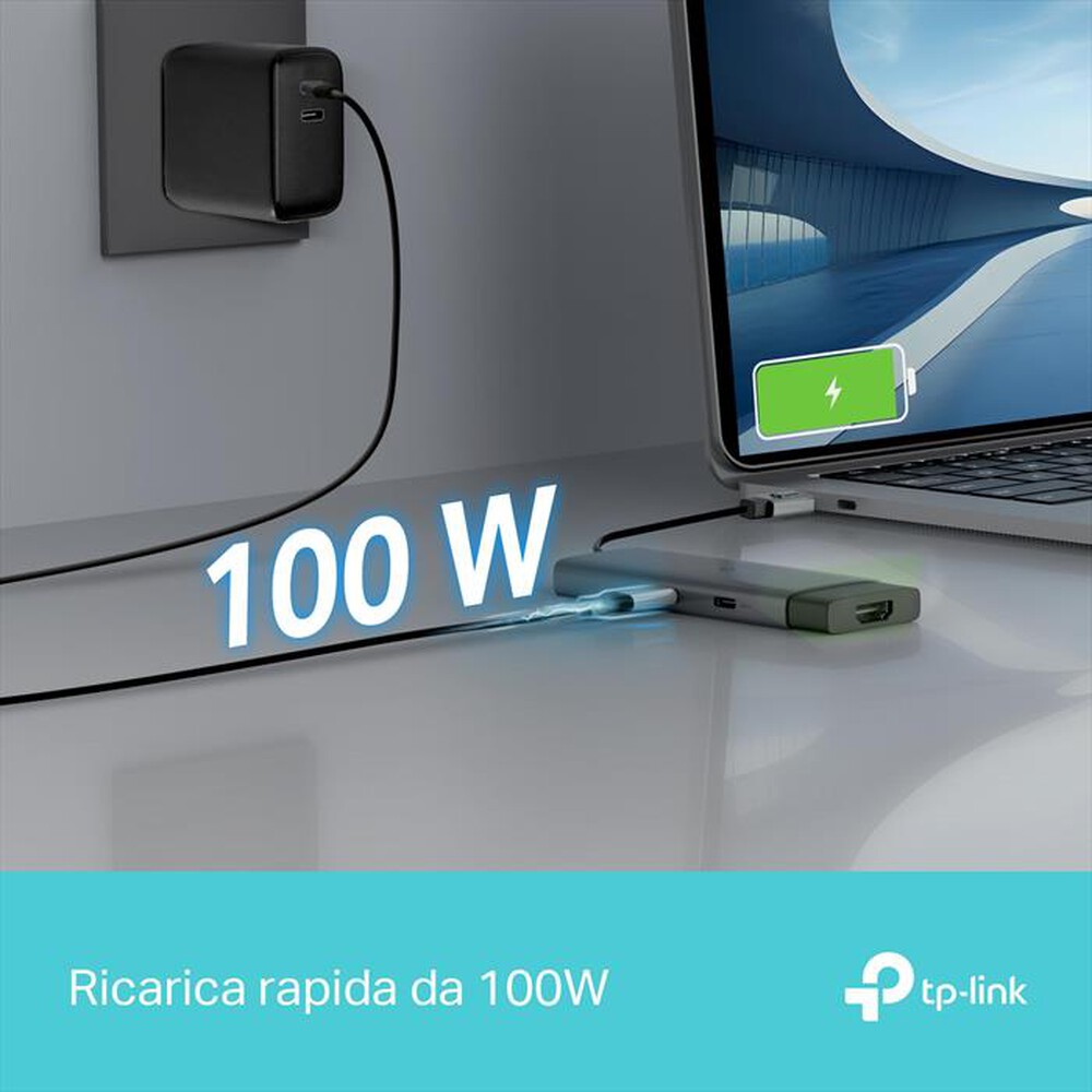Immagine del prodotto TP-LINK - USB TYPE-C 5-PORT HUB-grigio