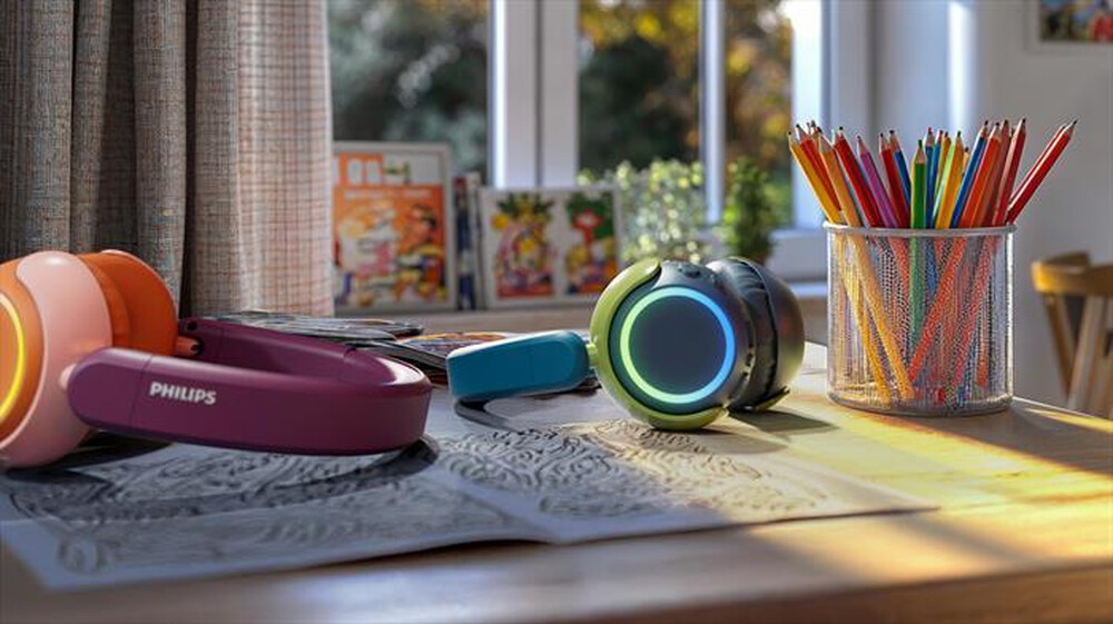 Immagine del prodotto PHILIPS - Cuffie wireless on-ear per bambini TAK4200MP/00-Viola Magenta