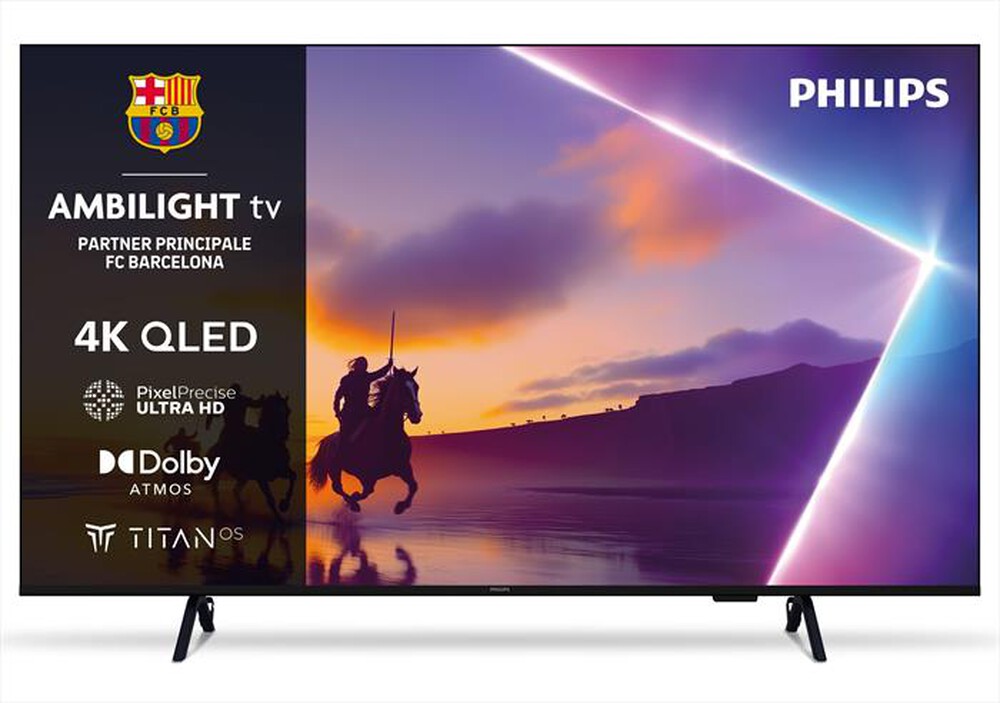 PHILIPS - Smart TV Ambilight QLED 4K 50" 50PUS8400-Black
