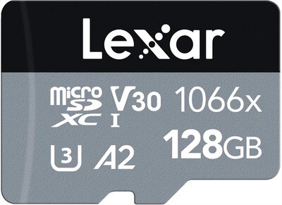 LEXAR - SDMICRO 1066X 128GB CL.-Black/Silver