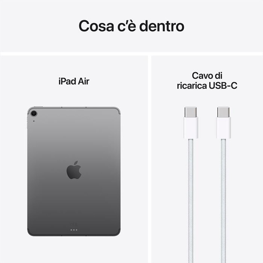 Immagine del prodotto APPLE - iPad Air 11" Wi-Fi + Cellular 128GB (2025)-Grigio siderale