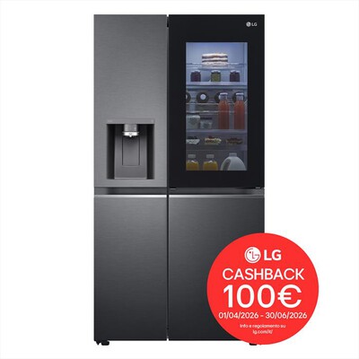 LG - Frigorifero side by side GSXV91MCAE Classe E-Black