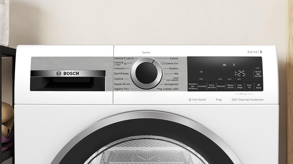 "BOSCH - Asciugatrice WQG245C0IT 9Kg Classe A+++-Bianco"