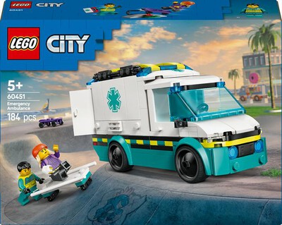 LEGO - CITY GREAT VEHICLES Ambulanza di emergenza 60451