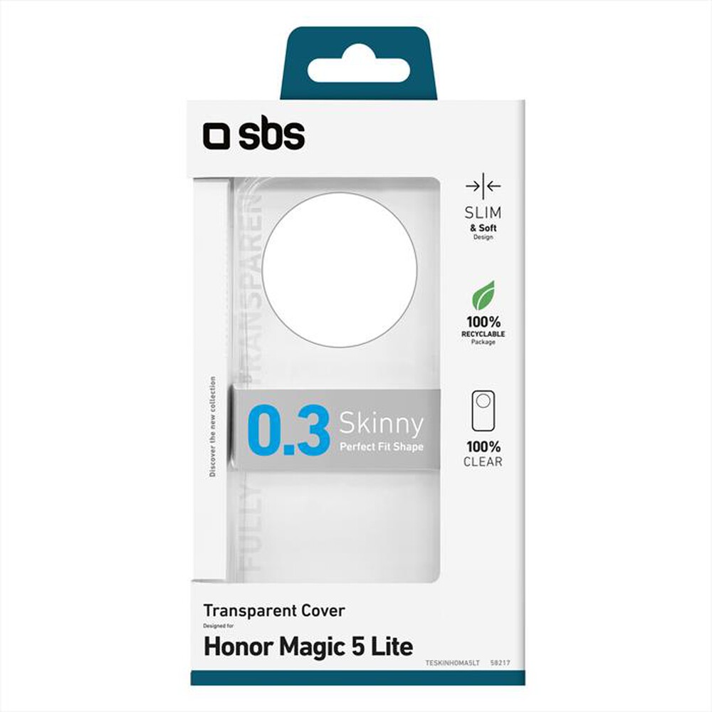 Immagine del prodotto SBS - Cover Skinny TESKINHOMA5LT per Honor Magic 5 Lite-Trasparente