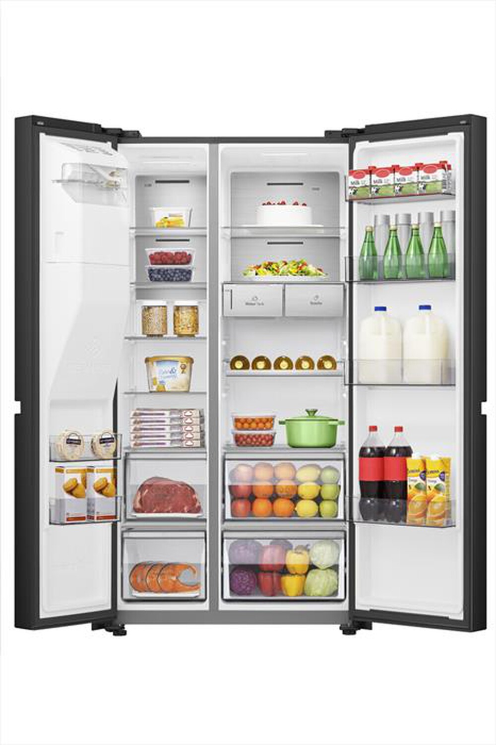Immagine del prodotto HISENSE - Frigorifero side by side RS818N4TFE Classe E 632lt-Black Inox