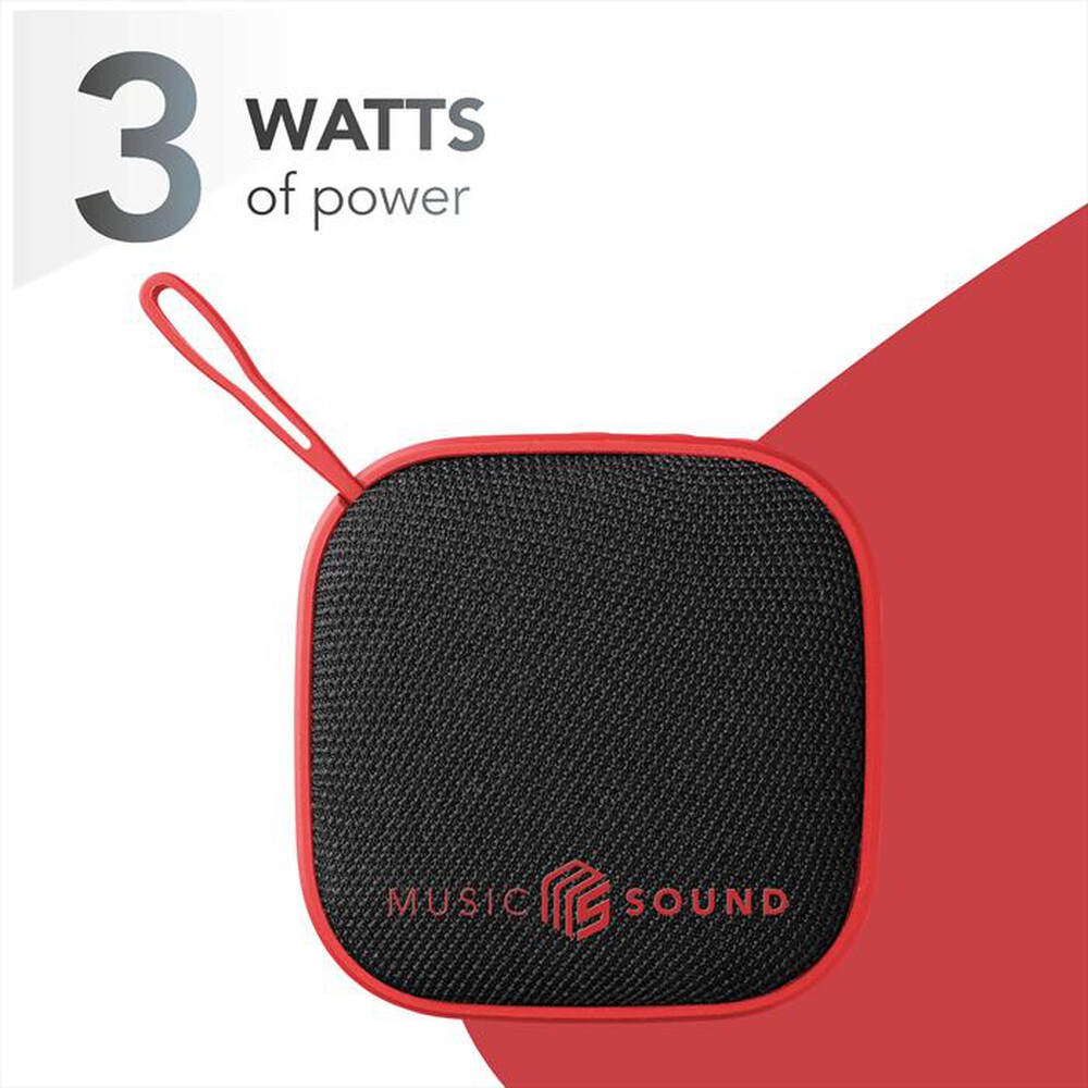 Immagine del prodotto MUSIC SOUND - WIRELESS SPEAKER MINI-Rosso