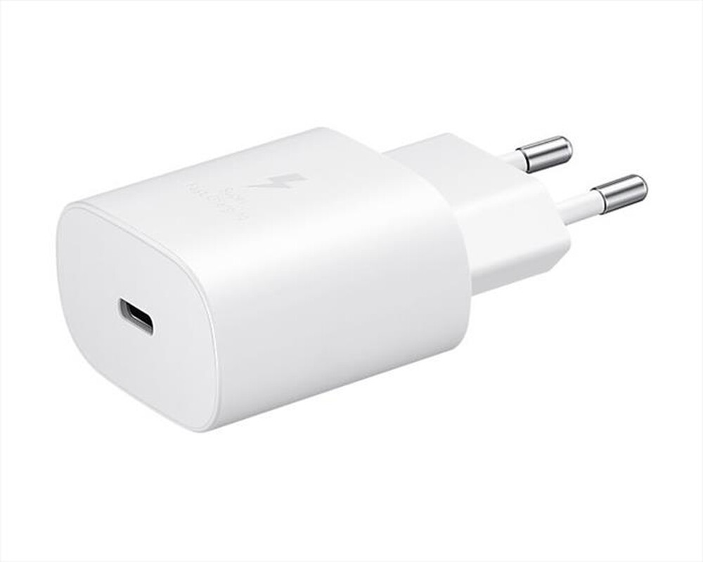 "SAMSUNG - 25W TRAVEL ADAPTER (W/O CABLE)-Bianco"
