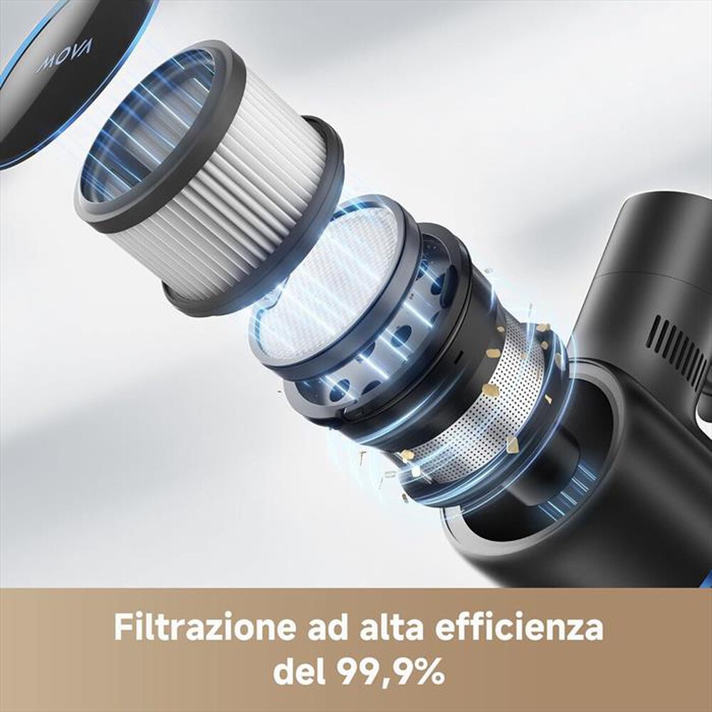 Immagine del prodotto MOVA - Scopa ricaricabile S4 DETECT-Nero / Blu