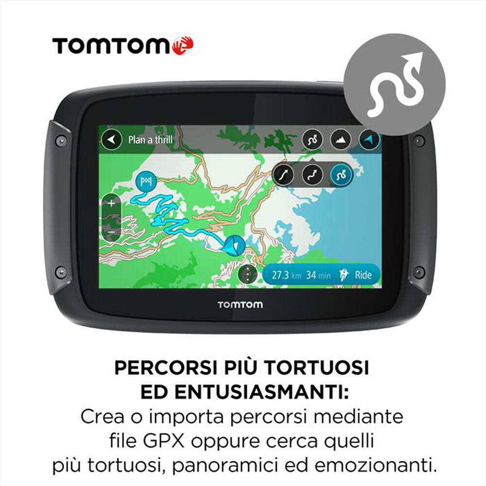 "TOM TOM - RIDER 500-Nero"