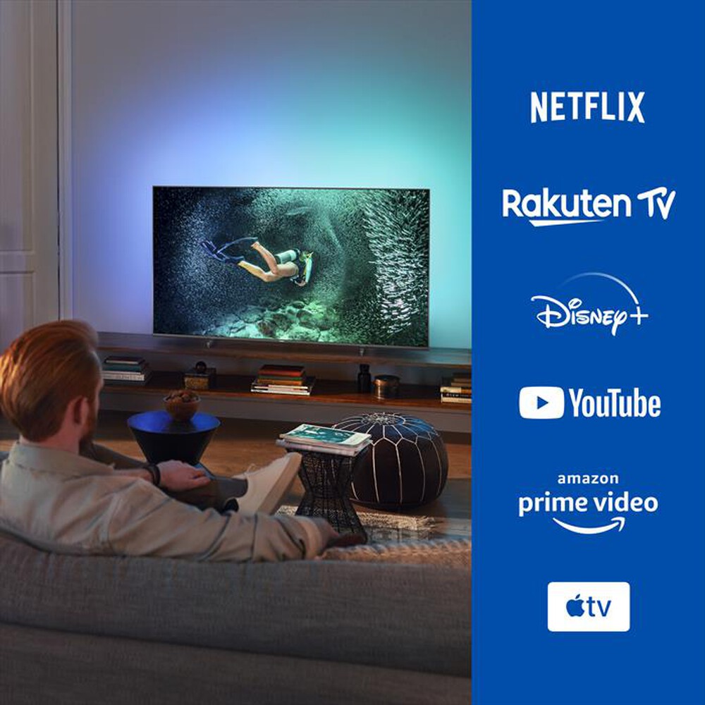 "PHILIPS - SMART TV AMBILIGHT ANDROID TV 4K 65\" 65PUS7906/12-Black"