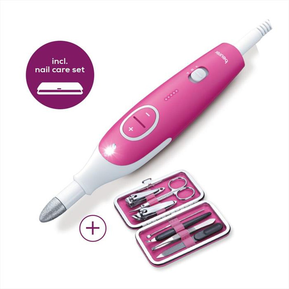 "BEURER - Set manicure e pedicure MP44-Rosa/Bianco"