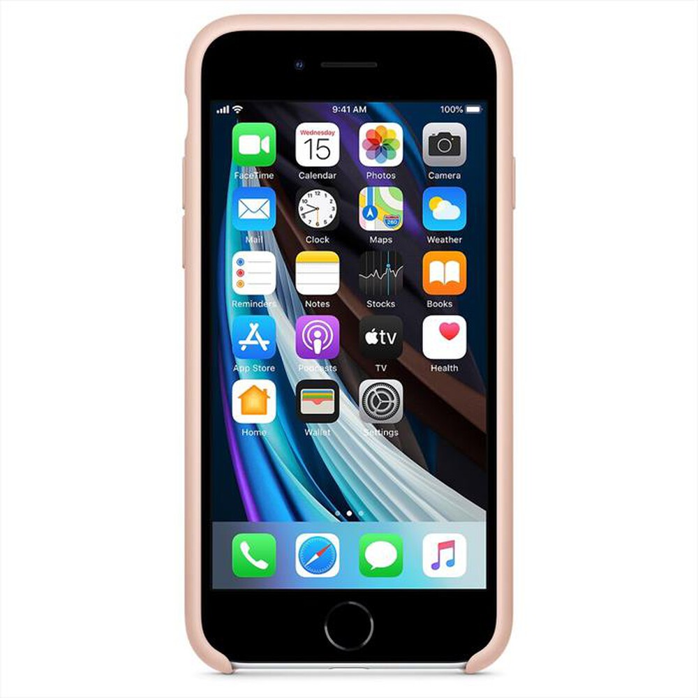 "APPLE - Custodia in silicone per iPhone SE 2020-Pink Sand"