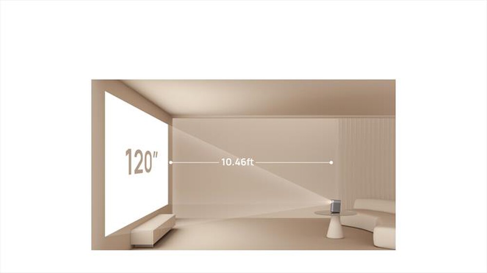 Immagine del prodotto XGIMI - Videoproiettore portatile SMARTHALO + GTV-Grigio