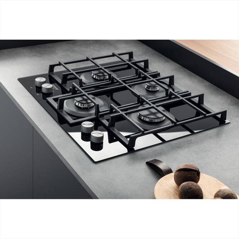 "HOTPOINT ARISTON - Piano cottura a gas HAGS 61F/BK HOB OA 4 fuochi"