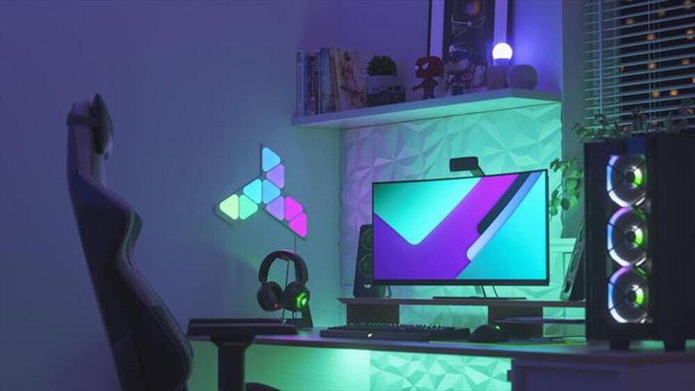 "NANOLEAF - SHAPES MINI TRIANGLES STARTER + ESP. - 15 PACK"