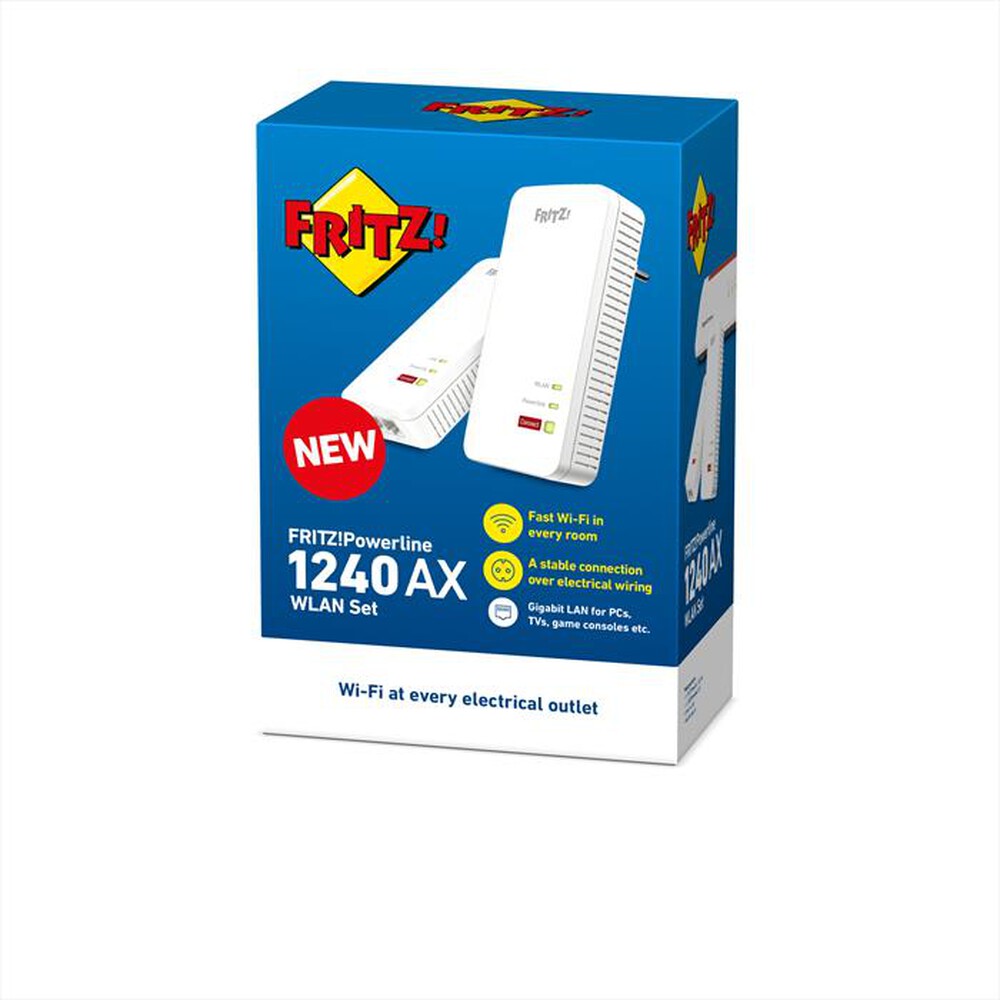 Immagine del prodotto FRITZ! - POWERLINE 1240 AX-Bianco / Rosso