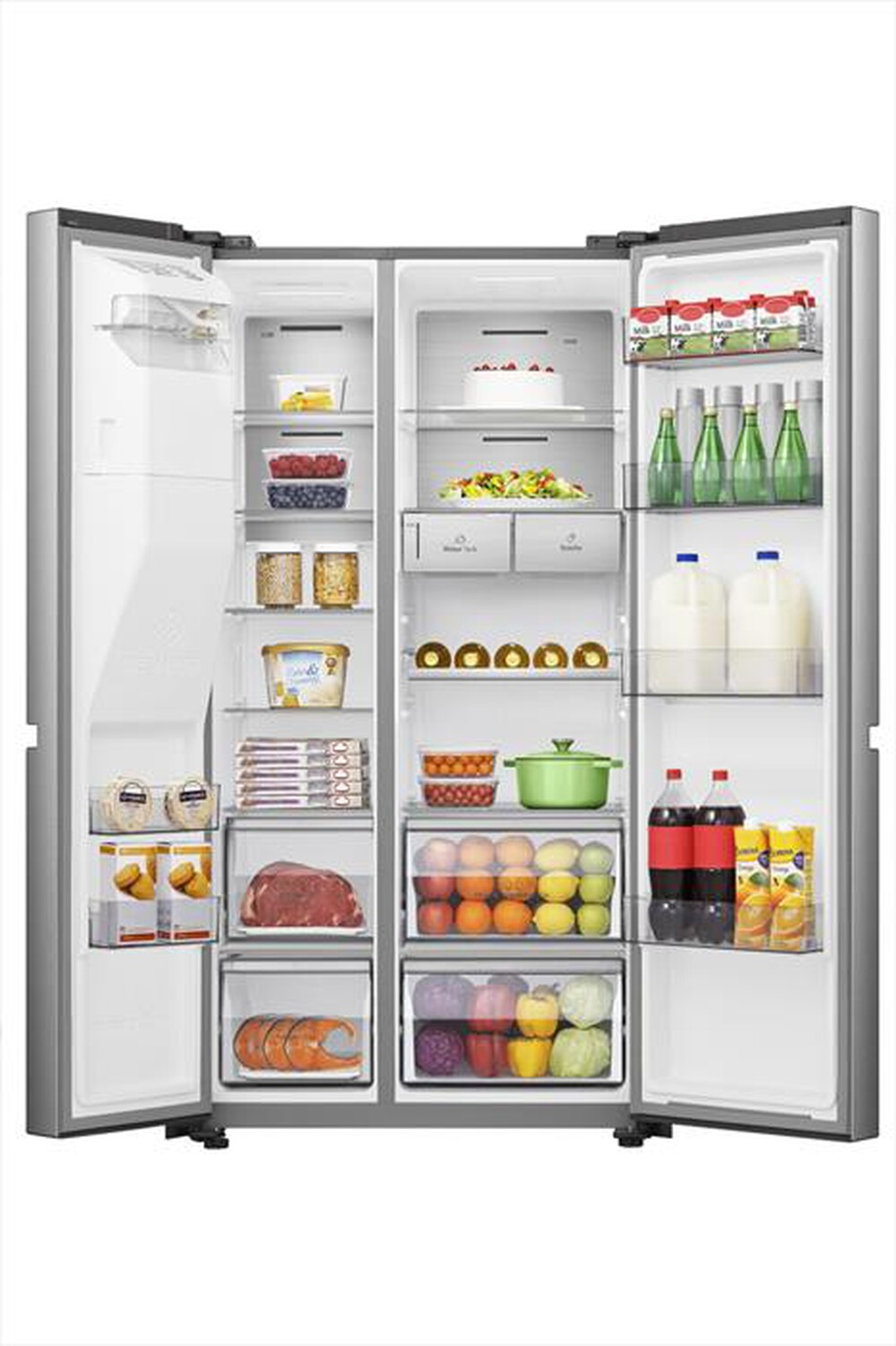 "HISENSE - Frigorifero side by side RS818N4TIE Classe E 632lt-Inox"