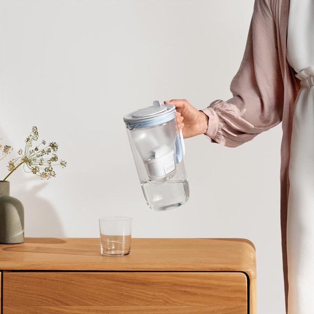 "BRITA - Caraffa filtrante CARAFFA IN VETRO-Bianco/Trasparente/azzurro"
