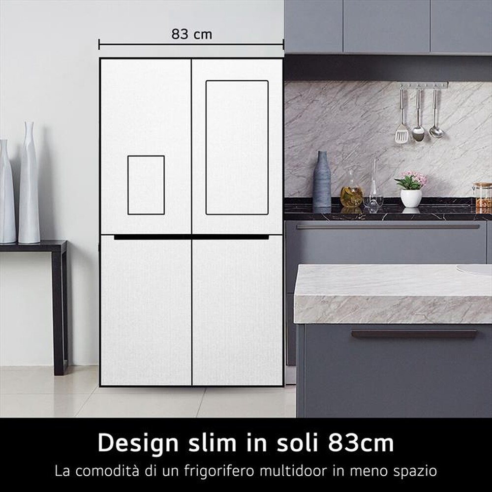 "LG - Frigorifero 4 porte GMG860EPBE Classe E 508L-Black"