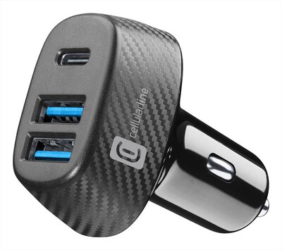 CELLULARLINE - CAR MULTIPOWER TRIO-Black