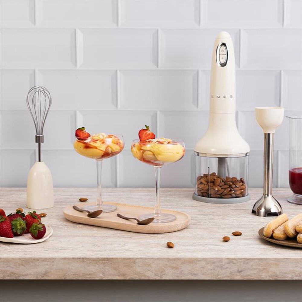 "SMEG - Frullatore ad immersione HBF03CREU-Panna"
