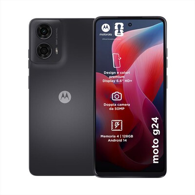 MOTOROLA - Smartphone MOTO G24 4/128GB-Matte Charcoal