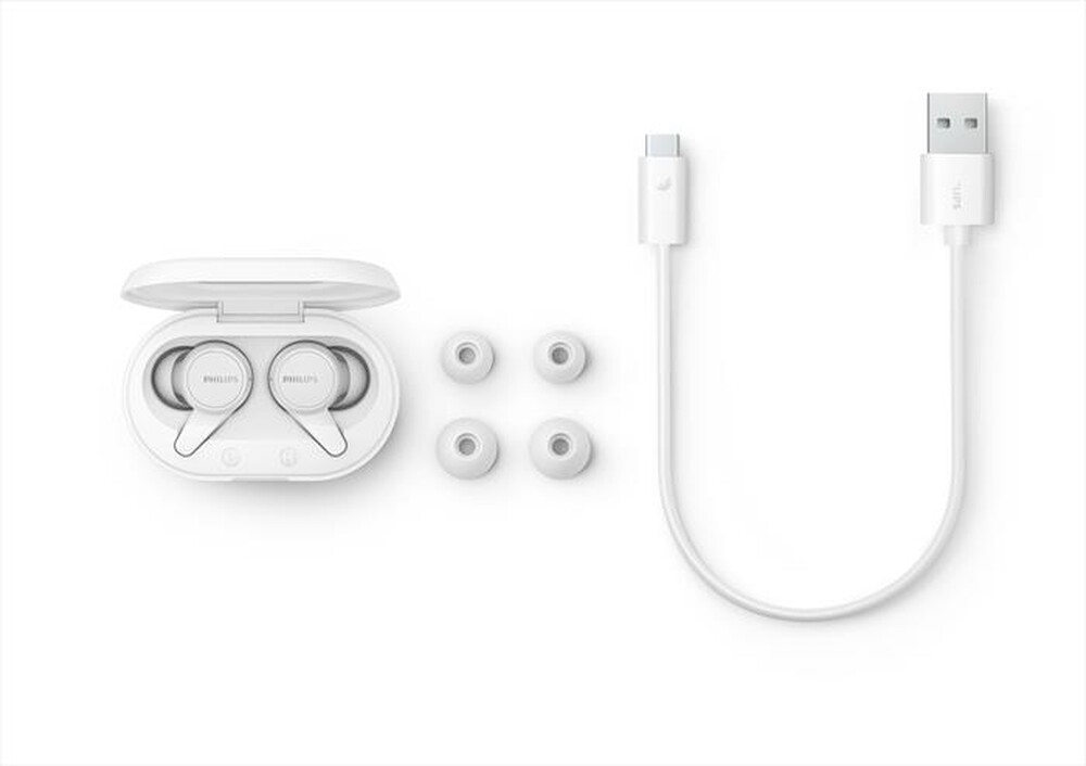 "PHILIPS - CUFFIE TRUE WIRELESS TAT1207WT-Bianco"