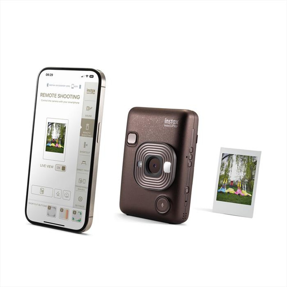 "FUJI - Fotocamera compatta INSTAX MINI LIPLAY-BRONZO"
