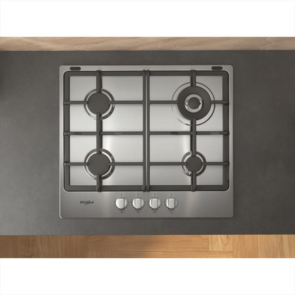 "WHIRLPOOL - Piano cottura a gas ELEMENTS TGML 661 IX/R 58 cm-Acciaio inossidabile"