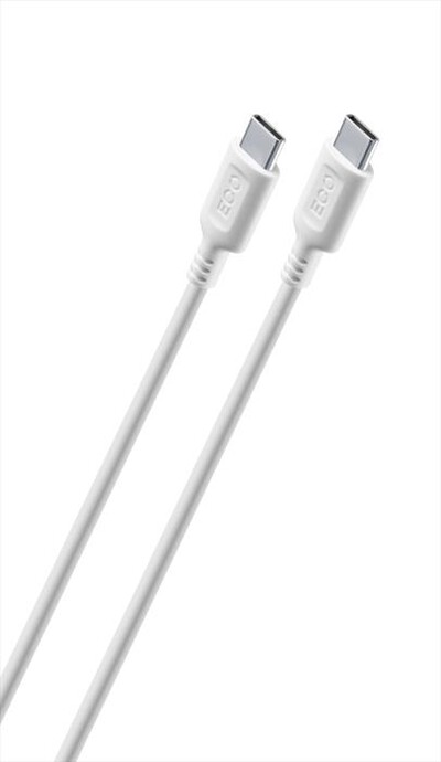 CELLULARLINE - Cavo da USB-C a USB-C ECOUSBDATAC2C1MW-Bianco