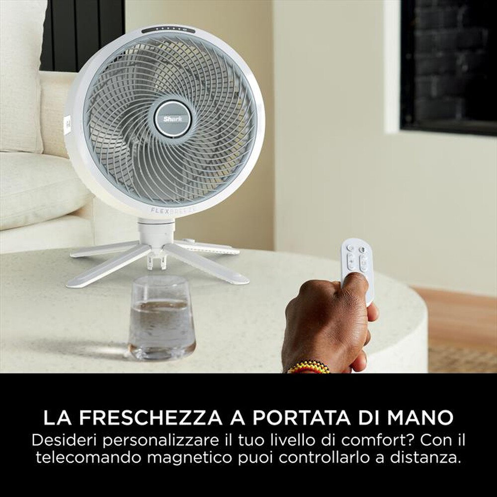 "SHARK - Ventilatore a piantana FLEXBREEZE FA220EU-Bianco"
