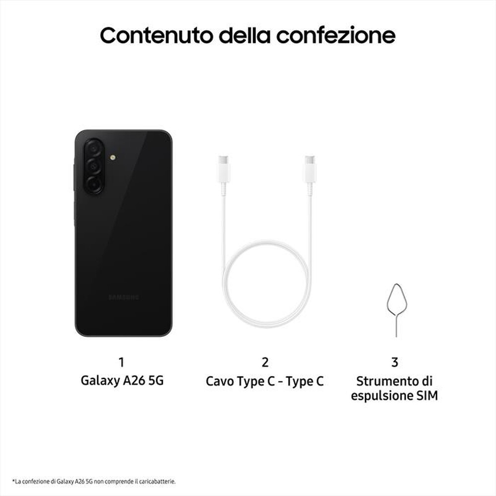 Immagine del prodotto WIND - 3 - SAMSUNG Galaxy A26 5G 128GB-Black