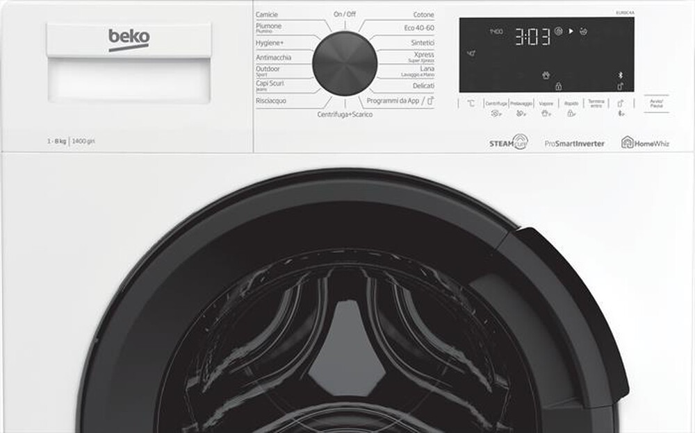 Immagine del prodotto BEKO - Lavatrice EUR8C4A 8 Kg Classe C-Bianco