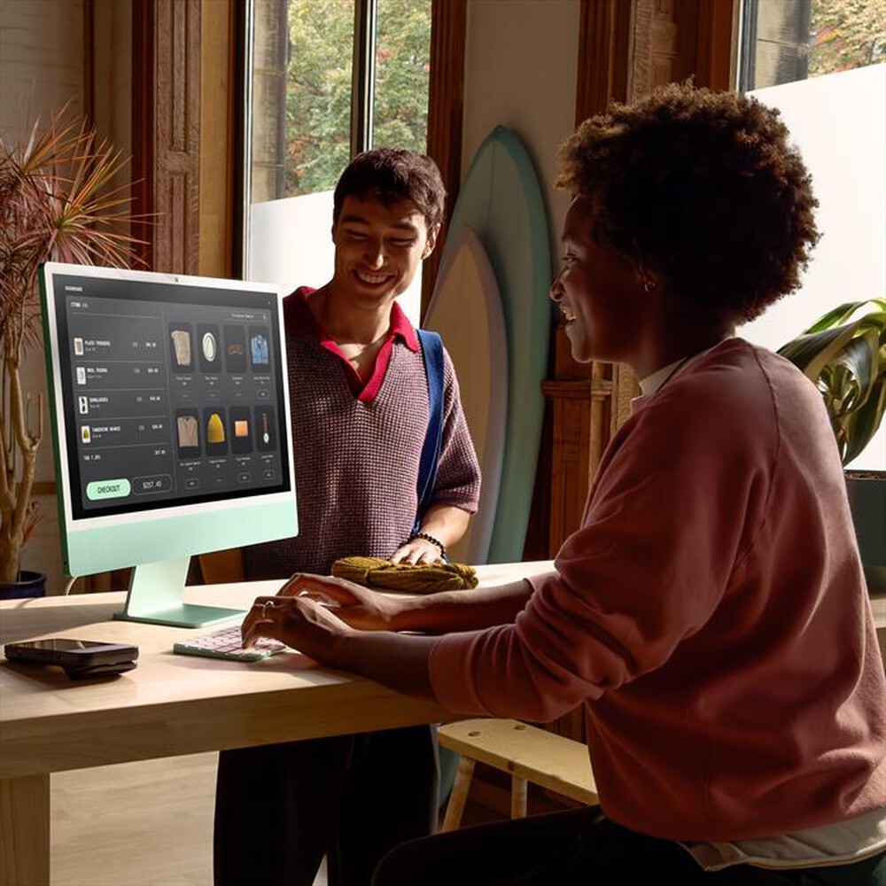 "APPLE - iMac Retina 24\" 4.5K M4 Core 10 CPU 10 GPU 256GB-Argento"
