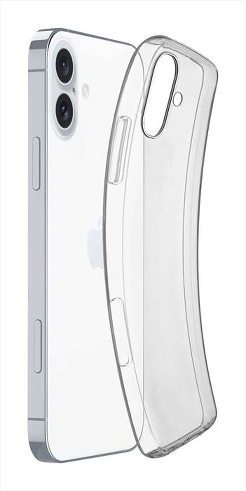 "CELLULARLINE - Cover case FINE per iPhone 16 Plus-Transparent"