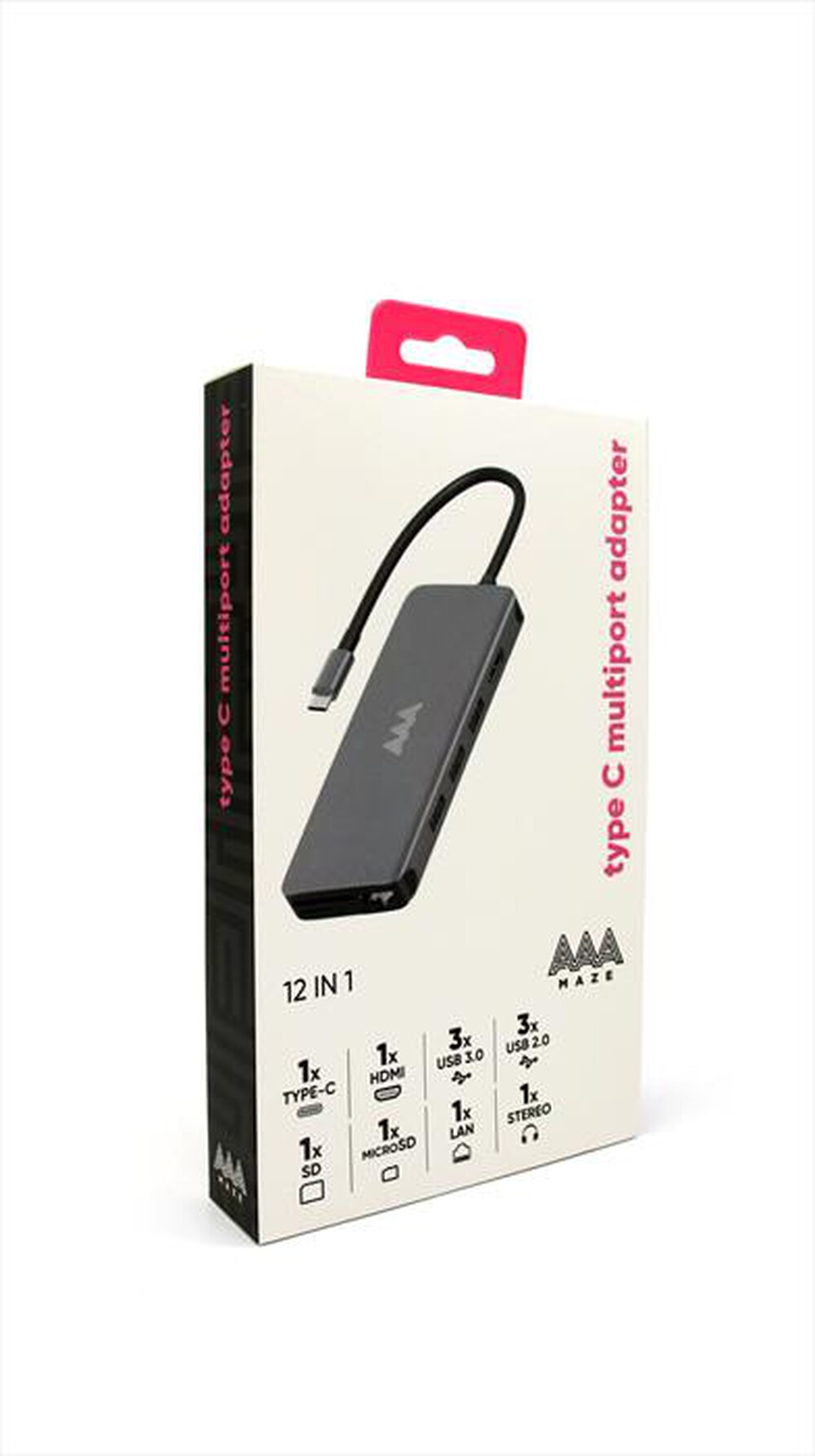 "AAAMAZE - HUB TYPE-C 12 IN 1 MULTIPORT HUB ADAPTER"