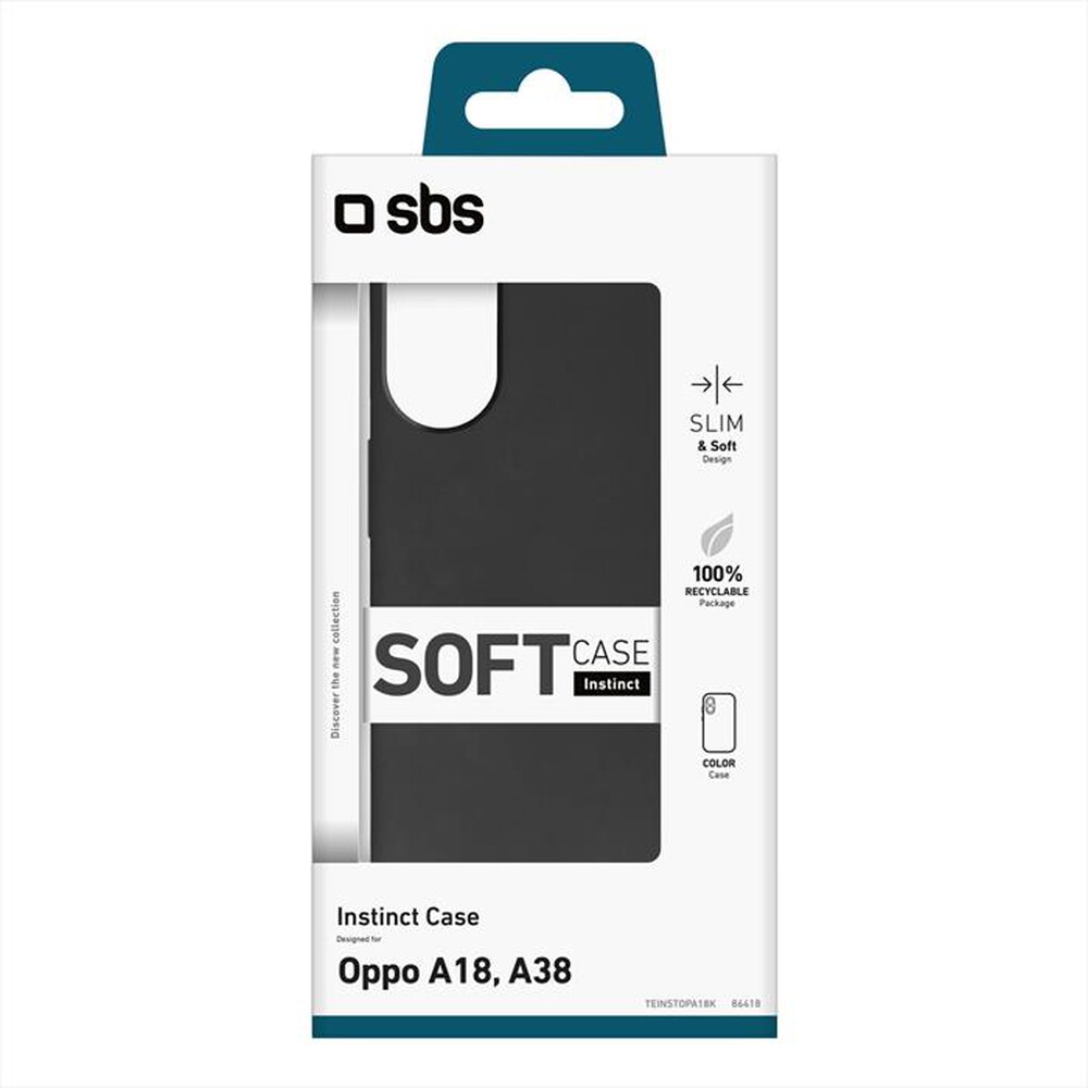 "SBS - Cover Instinct Oppo A18 TEINSTOPA18K-Nero"