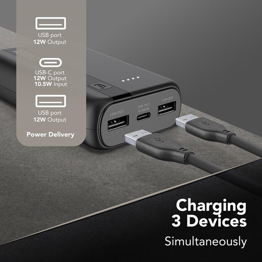 Immagine del prodotto CELLULARLINE - Powerbank PBENTRY10000K-Nero