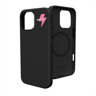 CASEME - Cover silicone mag per iPhone 16 Pro Max-Nero