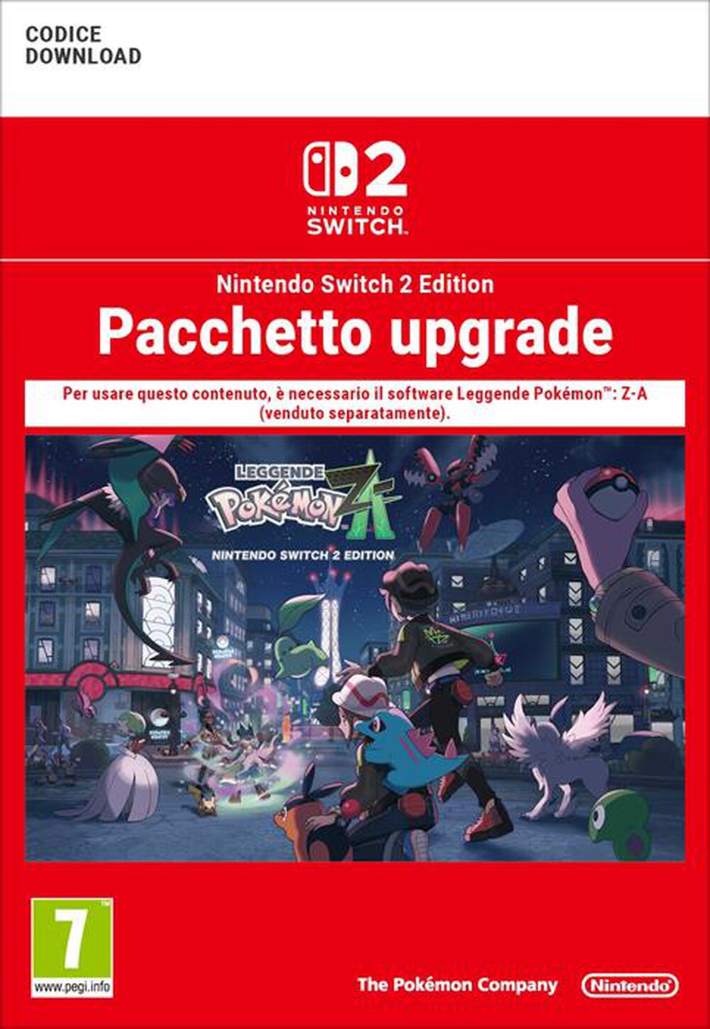Immagine del prodotto NINTENDO - LEGGENDE POK&Eacute;MON: Z-A - UPGRADE A NS2 EDITION