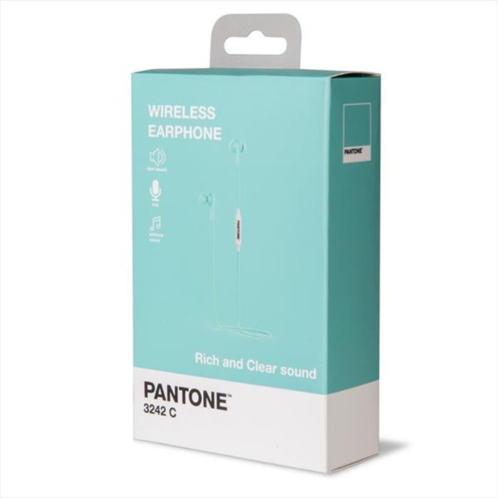 "PANTONE - PT-WE001L - STEREO BTH EARPHONE-AZZURRO/PLASTICA"